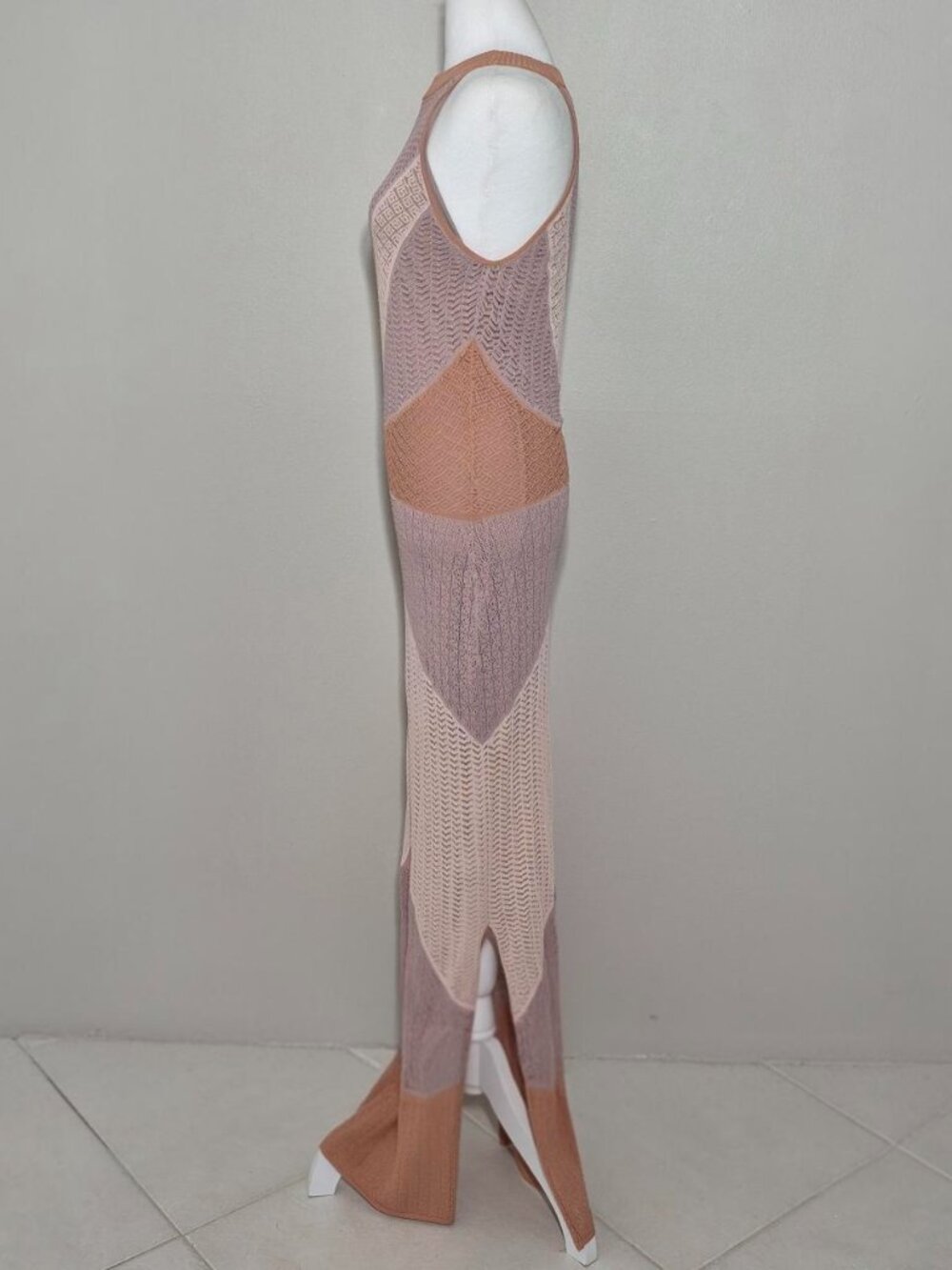 VENUS Women’s Sleeveless Knit Halter Maxi Dress Size Small NWOT - Picture 3 of 10